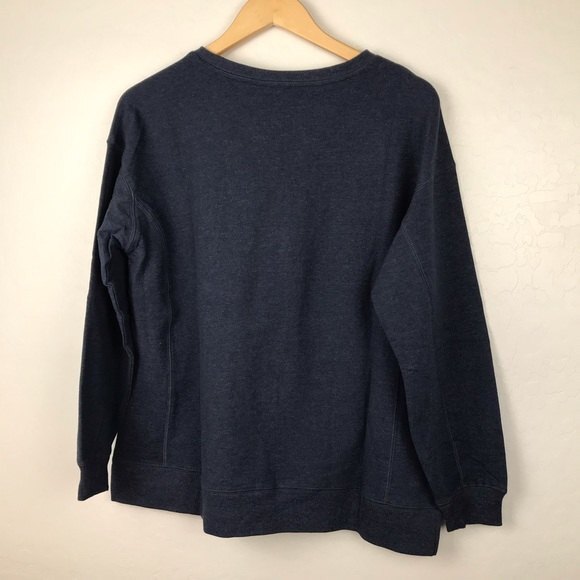 Wildfox Women's Blue Long Sleeve French Terry Statement Sweat Shirt - Picture 3 of 6